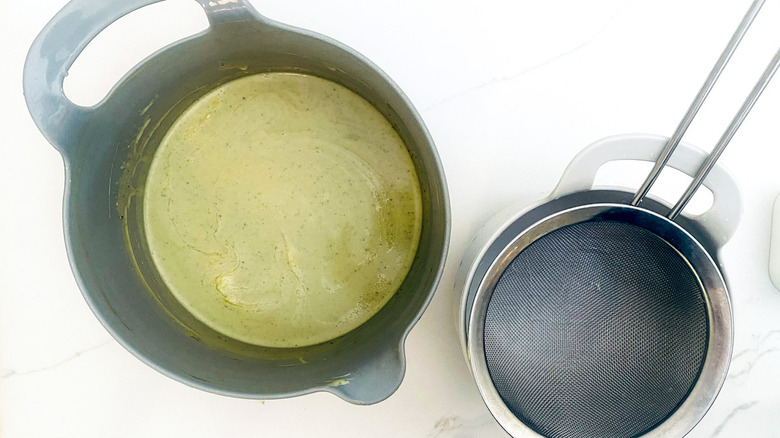 crepe batter in mixing bowl