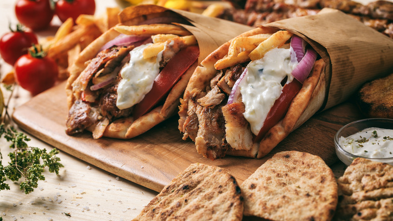 Lamb souvlaki