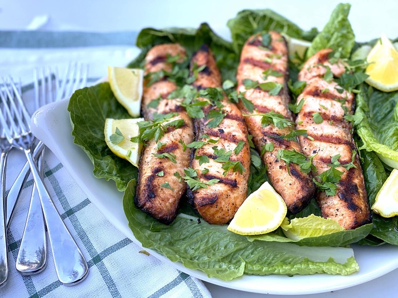 Mayo Grilled Salmon recipe