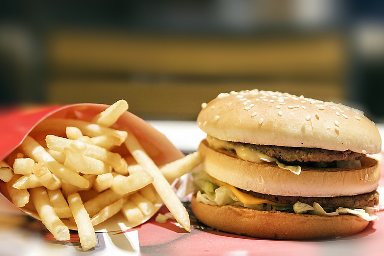 burger and fries