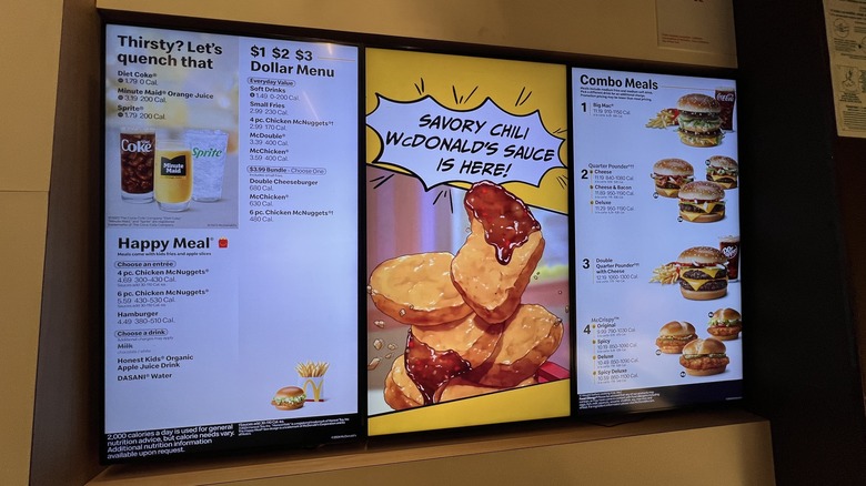 menu screen