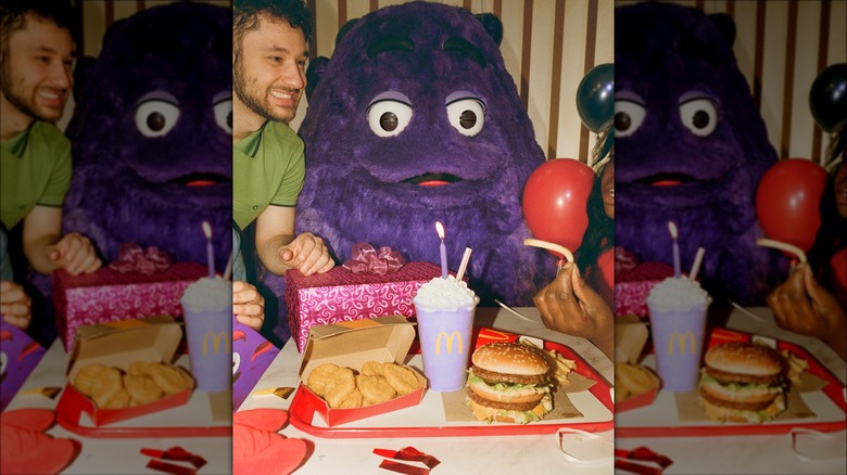 Grimace Birthday Meal with shake