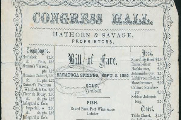 Saratoga Springs' Congress Hall, 1856