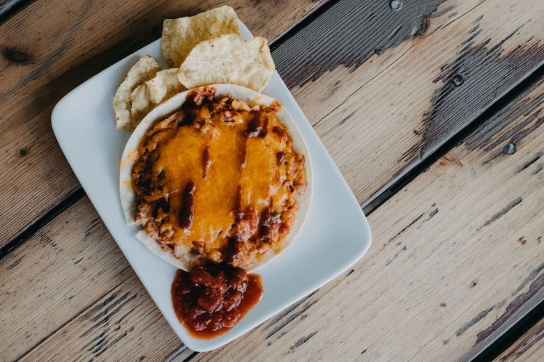 Mexican bean pizza