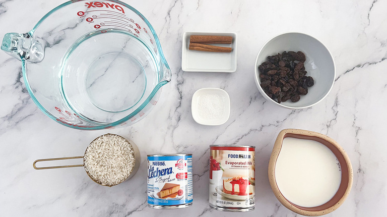 ingredients for mexican rice pudding