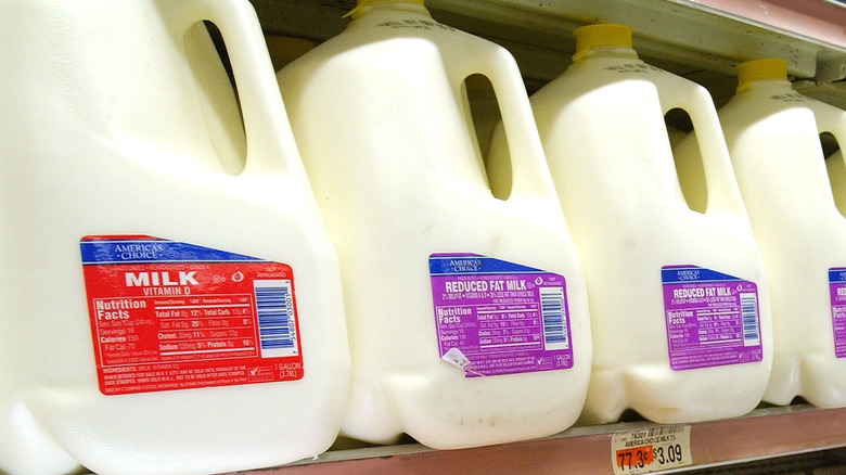 gallon milk cartons