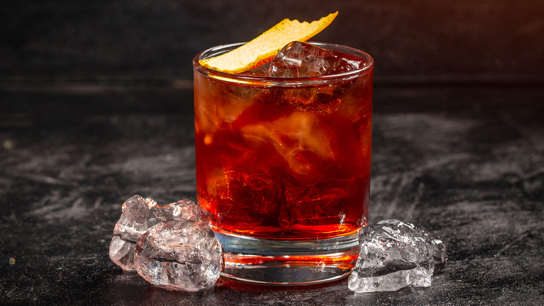 glass of campari