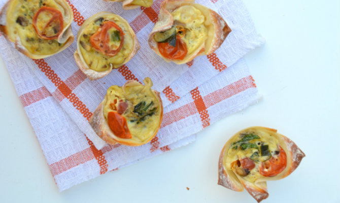 Mini Wonton Egg Cups
