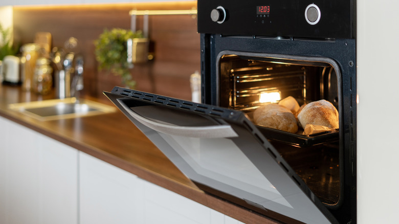 open oven door