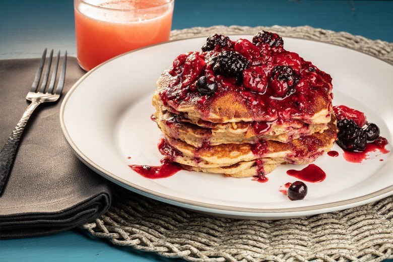 Mixed berry pancakes