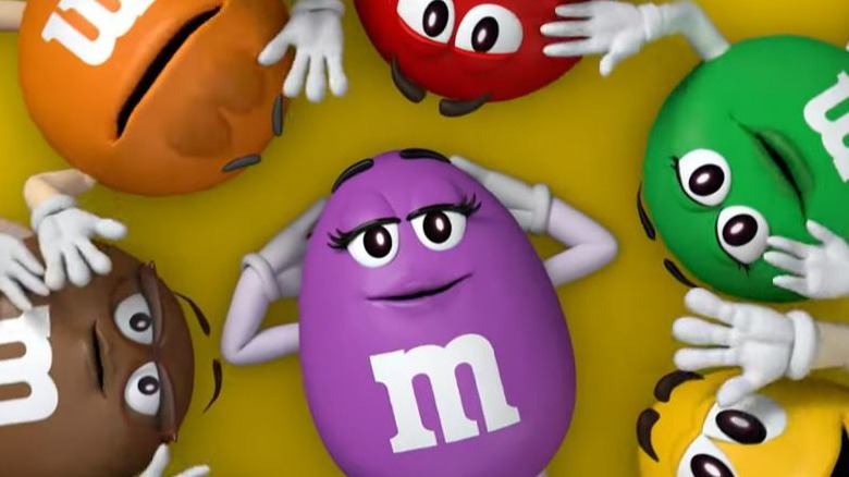 M&Ms lounging around together