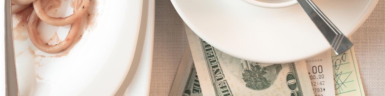 tipping a waiter