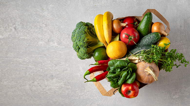 Fruits and vegetables 