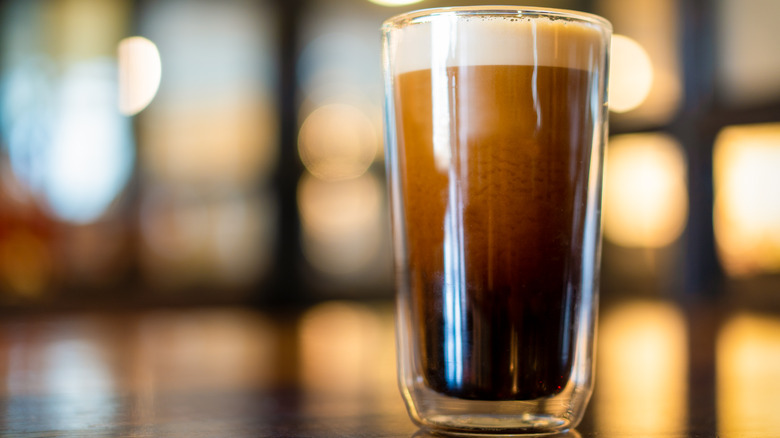 Pint of nitro cold brew coffee