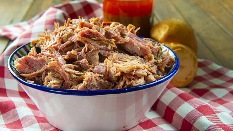 bowl of pulled pork
