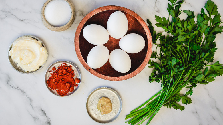 ingredients for deviled eggs