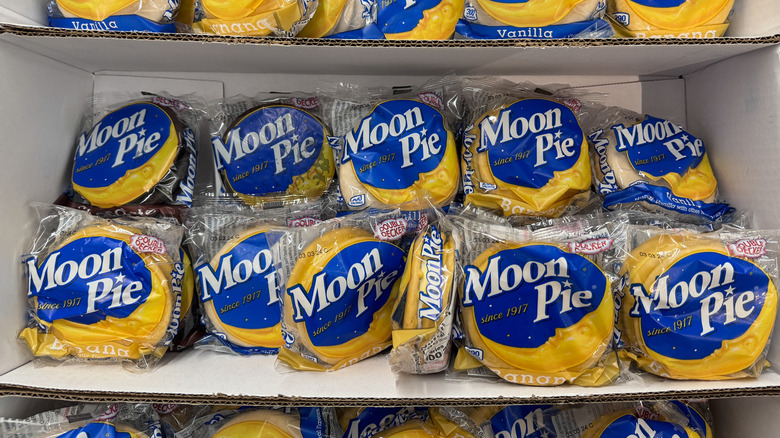 A display of banana-flavored MoonPies