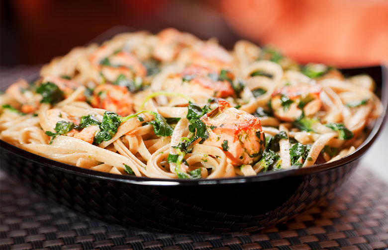 One-Pan Salmon Pasta With Kale
