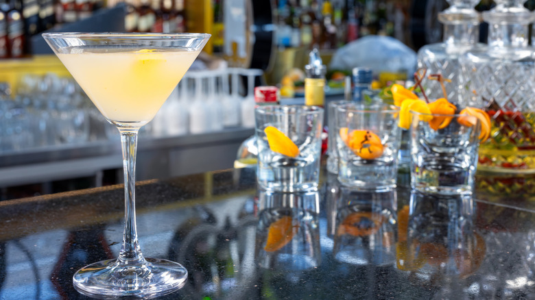 Lemon drop martinis