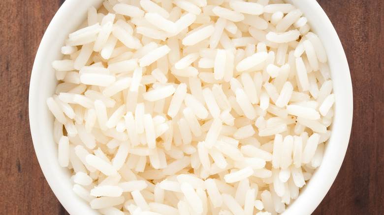 bowl of white rice