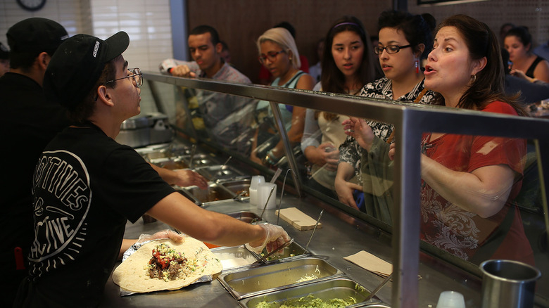 Chipotle restaurant interior