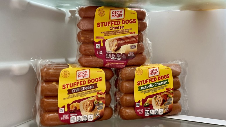 stack of hot dogs