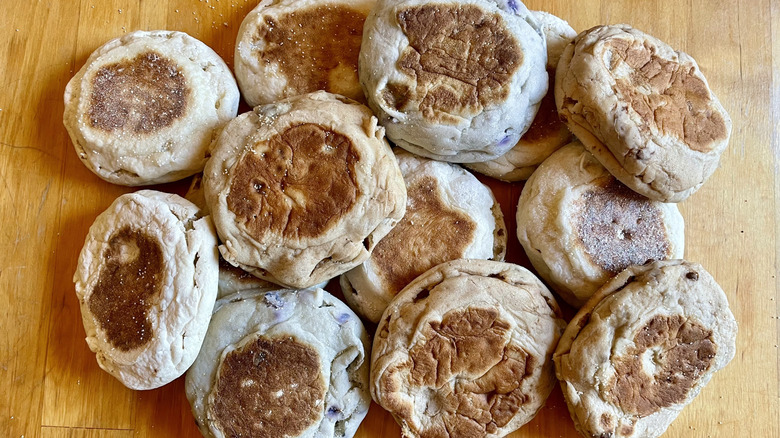 Close up of English Muffins