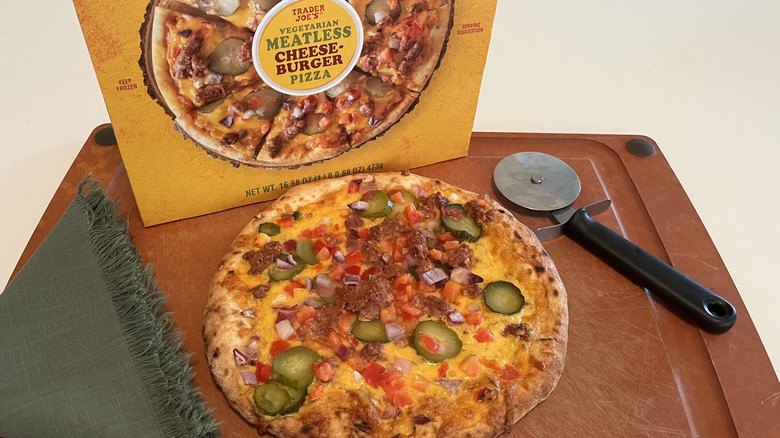 Trader Joe's Cheeseburger pizza