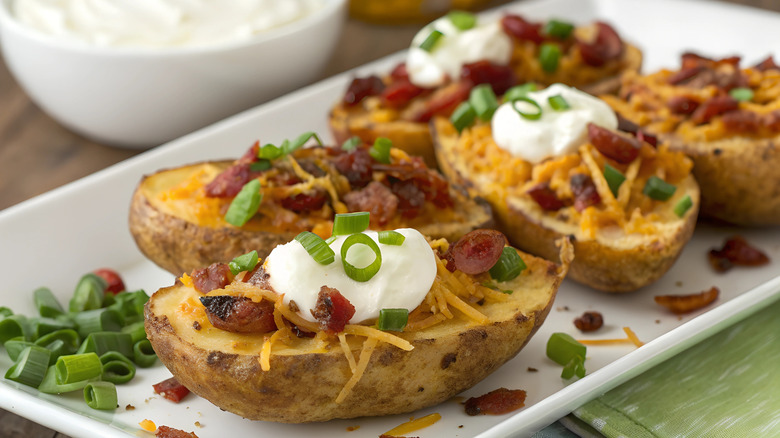 Loaded potato skins