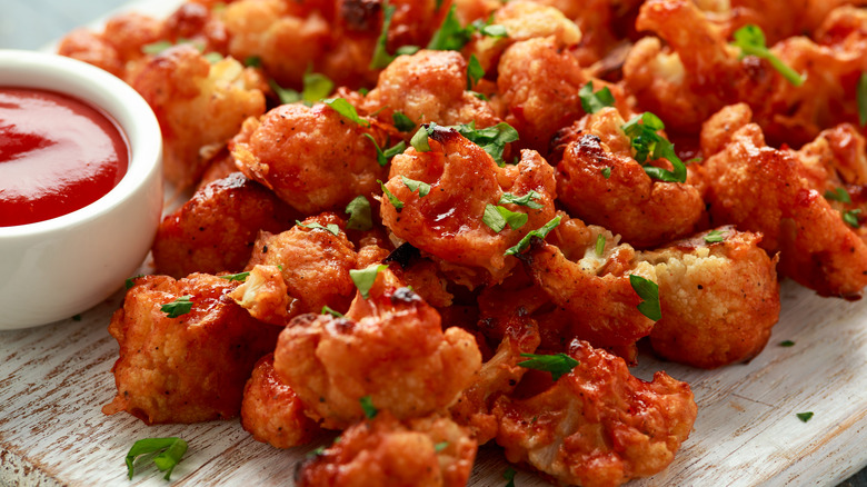 Cauliflower buffalo wings