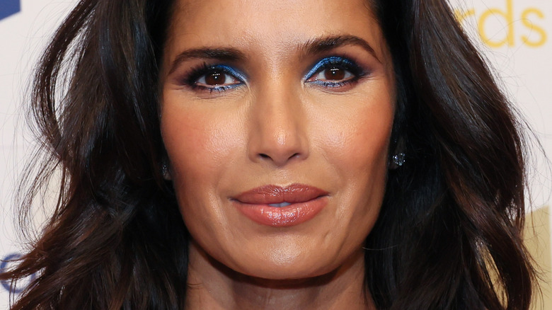 Padma Lakshmi with slight smirk