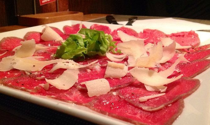 Beef carpaccio