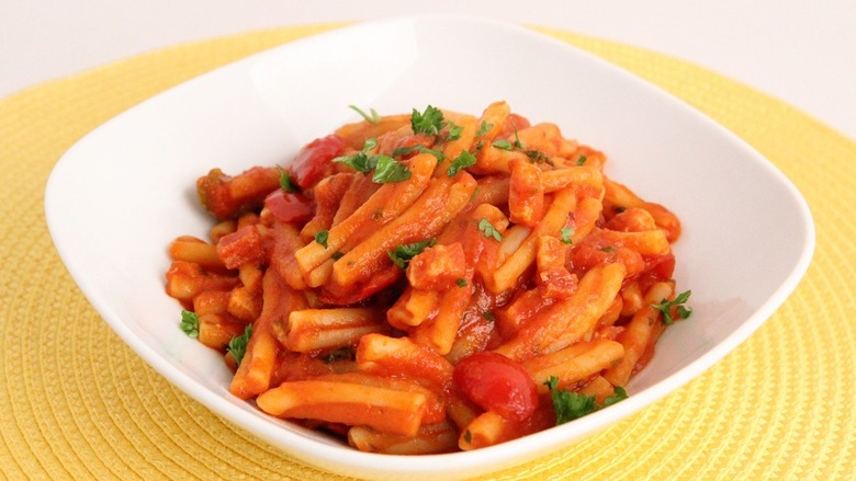 Pasta with Pancetta and Cherry Peppers