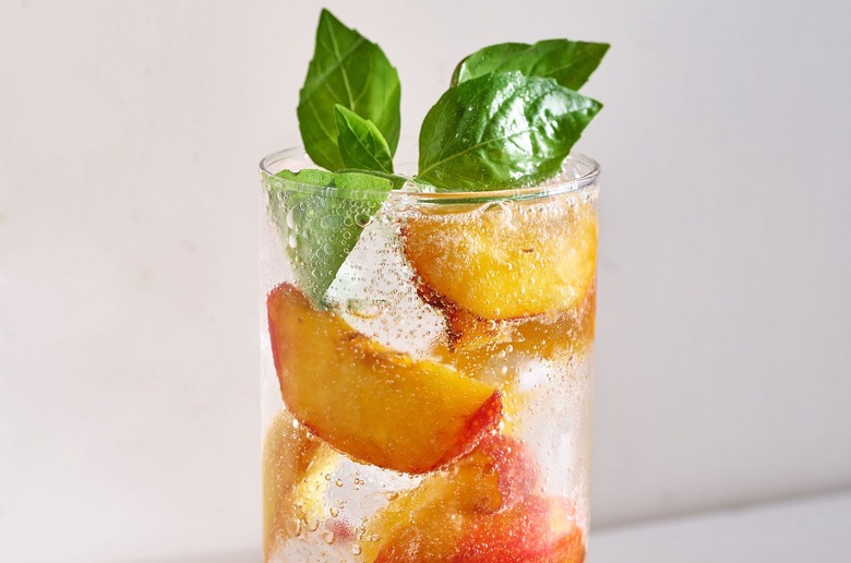 Peach Gazoz recipe - sparkling, fermented, nonalcoholic drink