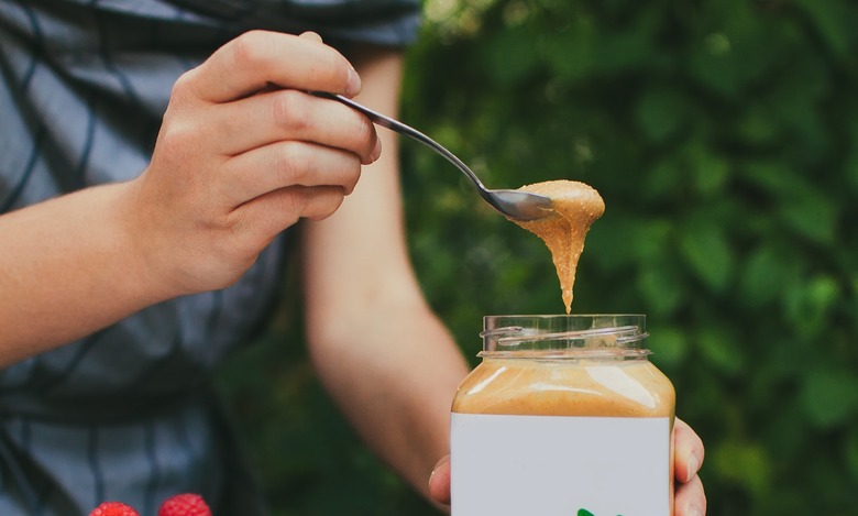 peanut butter spoon