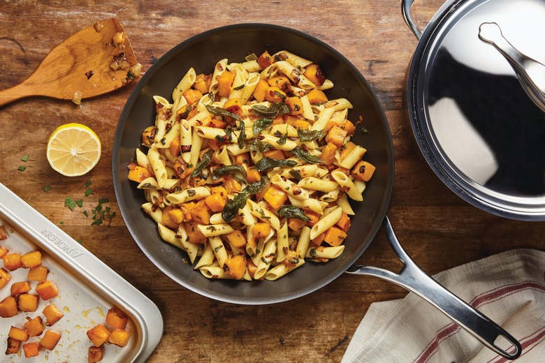 Penne with Caramelized Pumpkin, Onion, Sage and Brown Butter