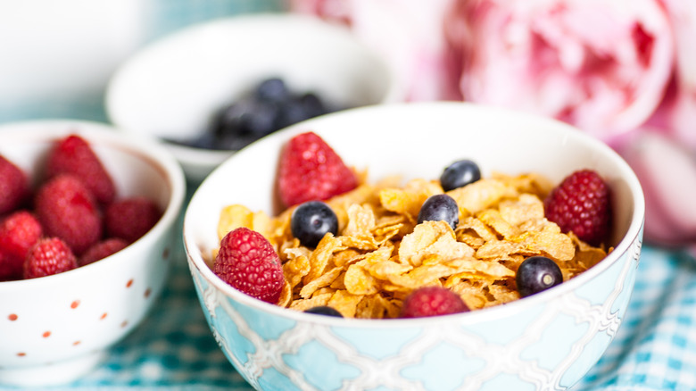Cereal in a bowl