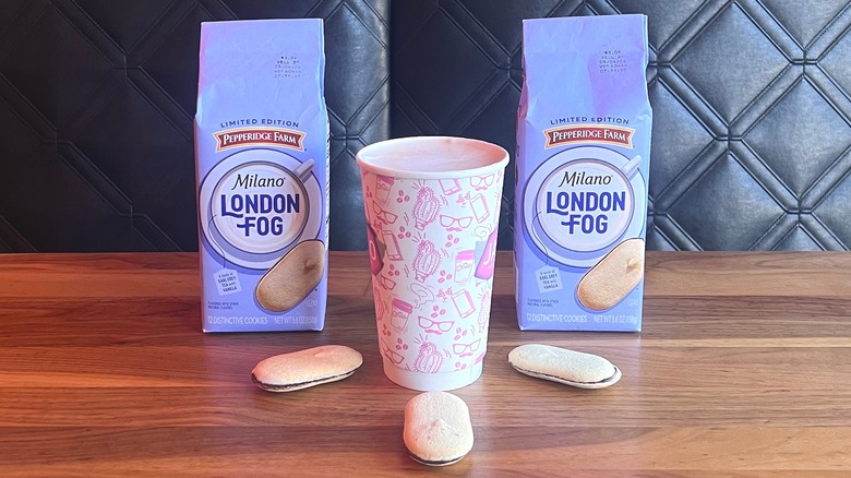 London Fog cookies & drink
