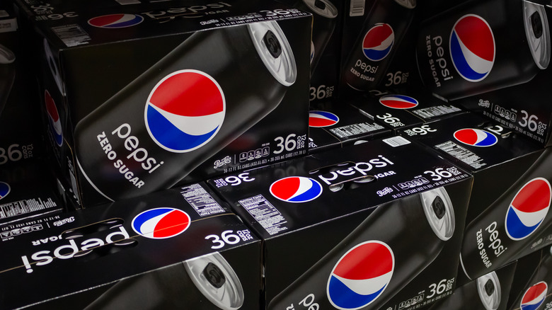 cases of Pepsi Zero Sugar 