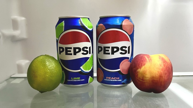 Pepsi Lime and Pepsi Peach