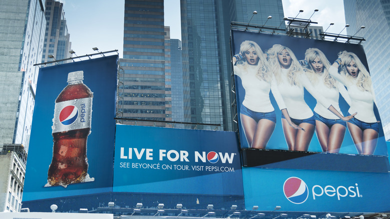 Beyoncé Pepsi billboard ad in Times Square