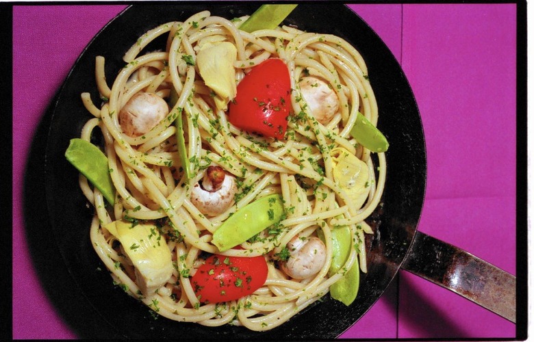 Perciatelli Pasta With Vegetables and Herbs recipe - The Daily Meal