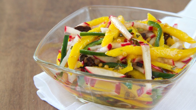 Pickled Mango Radish Slaw