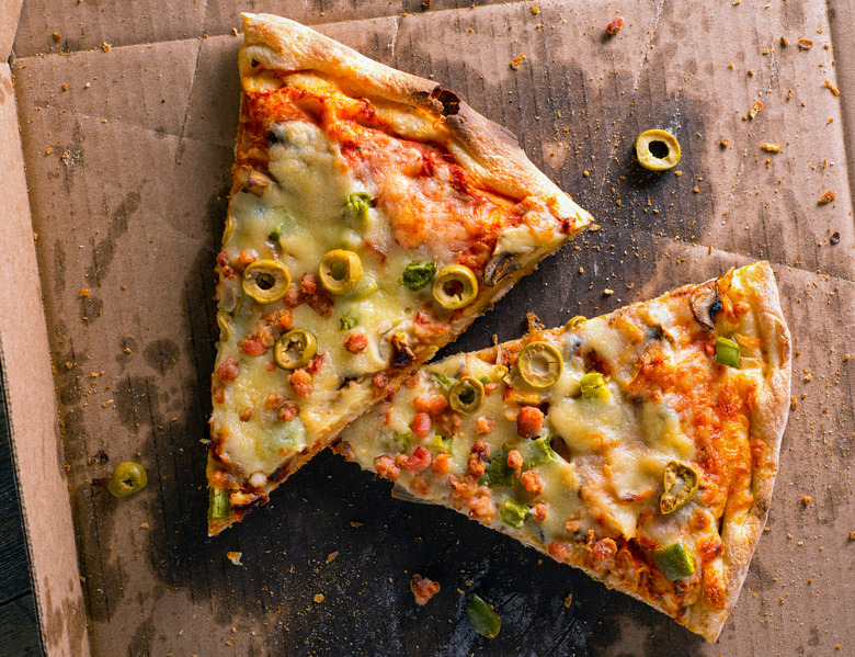 leftover pizza