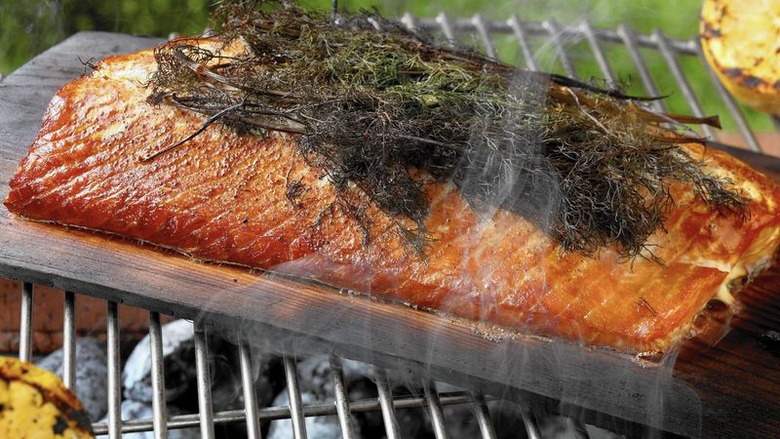 Planked Salmon With Dill and Lemon recipe - The Daily Meal
