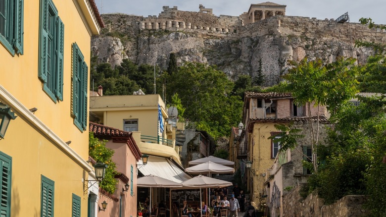 Outdoor cafe in Athens, Greece