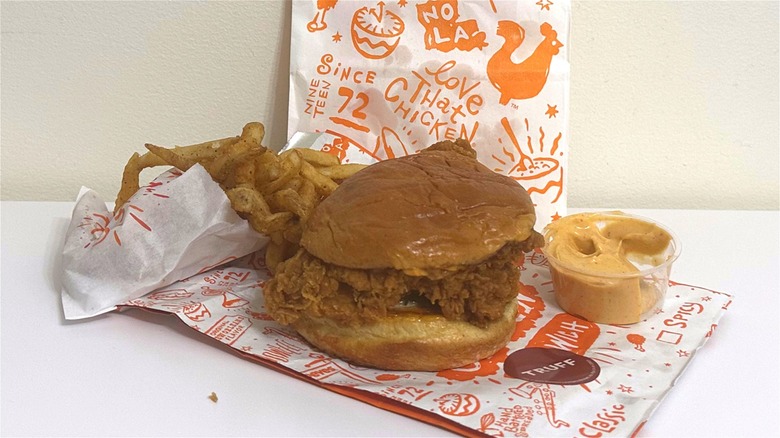 popeyes truffle chicken sandwich