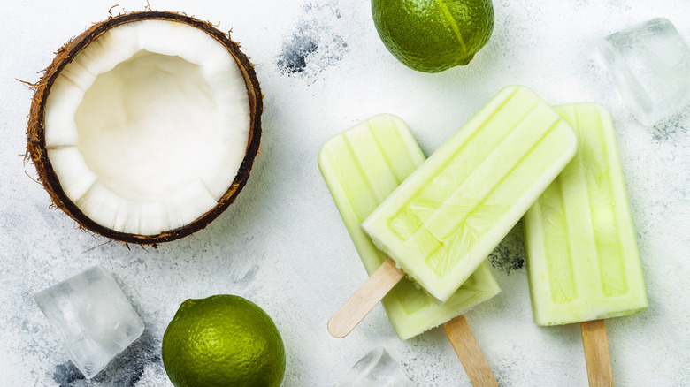 coconut lime mojito popsicles