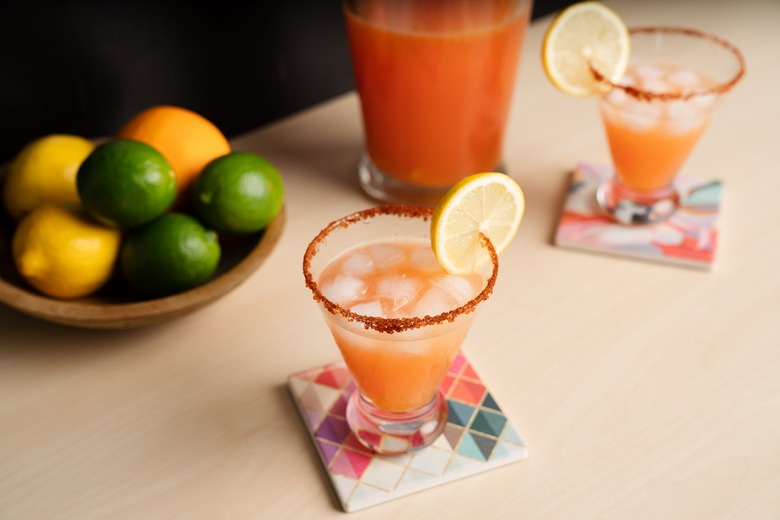 Pretty Pink Four Citrus and Campari Margaritas