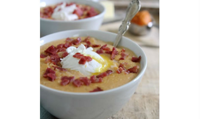 Pumpkin Bacon Grits